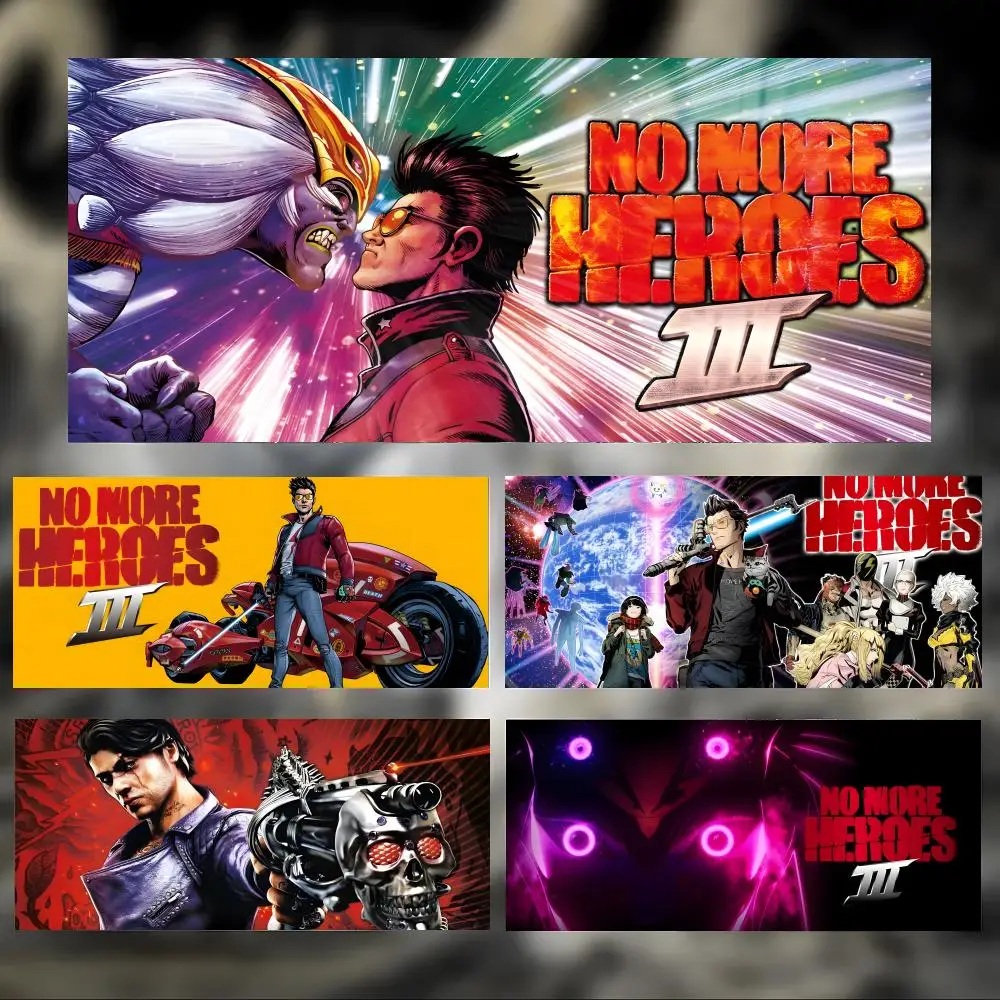 

Cool Action Game N-No More Heroes Mouse Pad Large Thick Desk Pad Stitched Edges Gaming Mouse Mat for PC