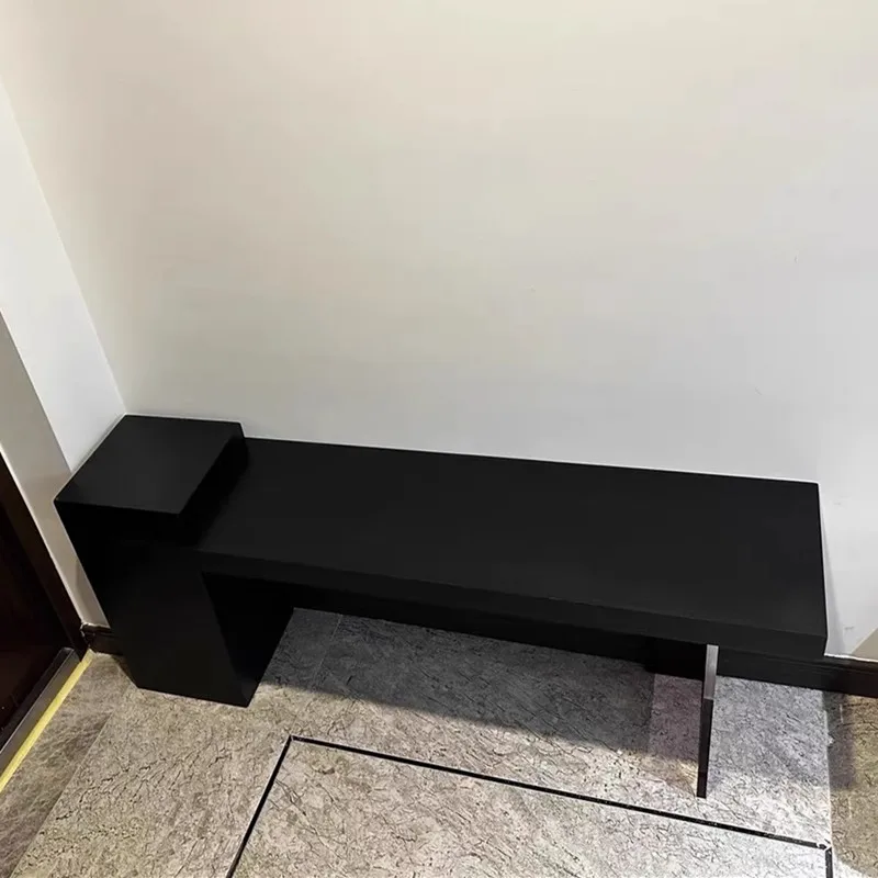 Wabi-sabi نمط خشب متين مقعد طويل بسيط نهاية السرير غرفة المعيشة مقعد الطعام الإقامة المنزلية بقية البراز مأدبة أثاث المنزل TYLB