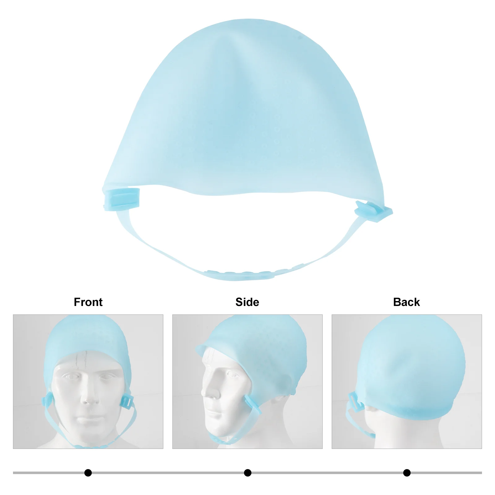 Evidenziatore in silicone Evidenziazione con gancio Strumenti per parrucchieri Cappello da colorare Fornitura per tintura Cappucci per tessitura