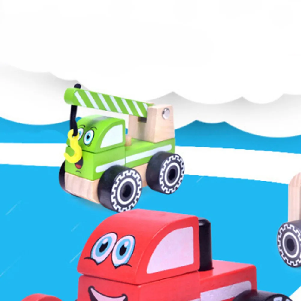 Premium Wooden Engineering for Kids Cognitive Development Fine Motor Skills Home Decor Construction Vehicle