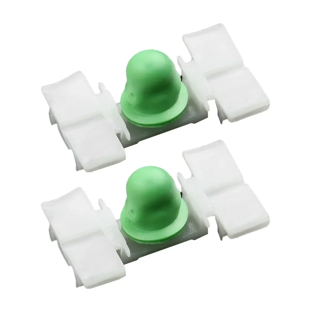 Decorative Strip Door Clips Plastic 31*20mm White+Green Fender Moulding Panel E36 E46 323 325 328 330 Exterior