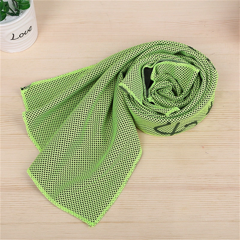 Cooling Ice Towels Microfiber Yoga Cool Thin Towel Outdoor Sport Gym Wear Icing Sweat Band Top Sports Towel Summer Cooling Scarf