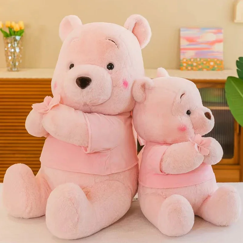 30CM-60CM Disney Winnie The Pooh Bear Doll Sakura Limited Cartoon Plush Toy Cute Anime Kawaii Companion Children's Birthday Gift