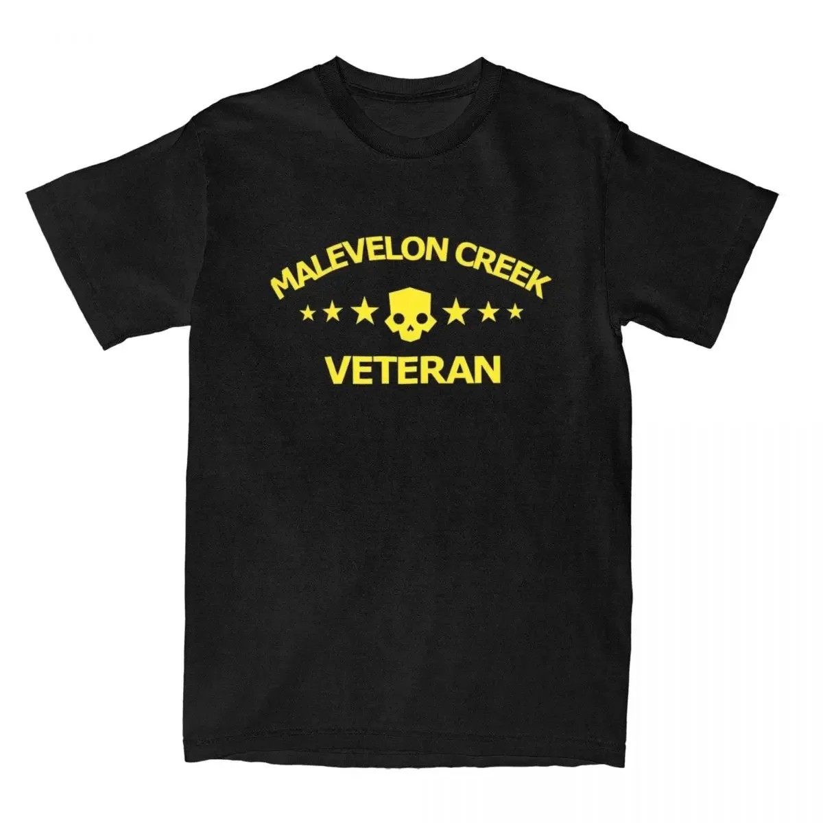 Helldivers 2 Malevelon Creek Veteran T-Shirts Men Vintage Pure Cotton Tee Shirt Round Collar Short Sleeve T Shirt Party Clothing