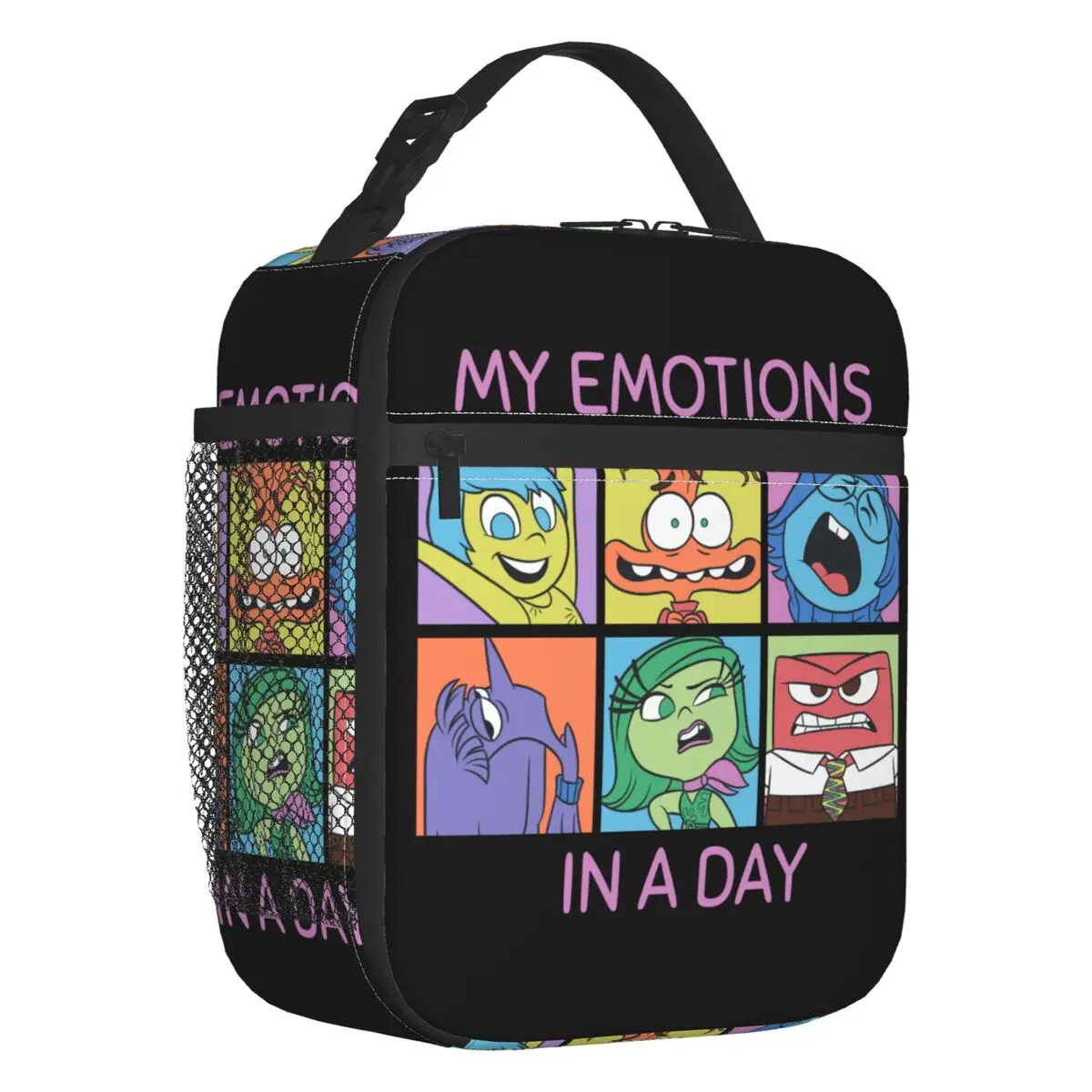 Custom Inside Out Emotions In A Day Insulated Lunch Tote Bag for Women Portable Cooler Thermal Bento Box Kids School Children