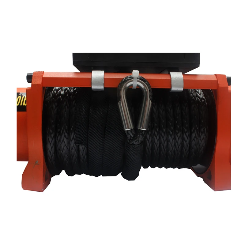 12V 24V 13500lbs Off-road Vehicle Modification Rescue Self-rescue Electric Winch Electric Hoist small crane 24m length wire rope