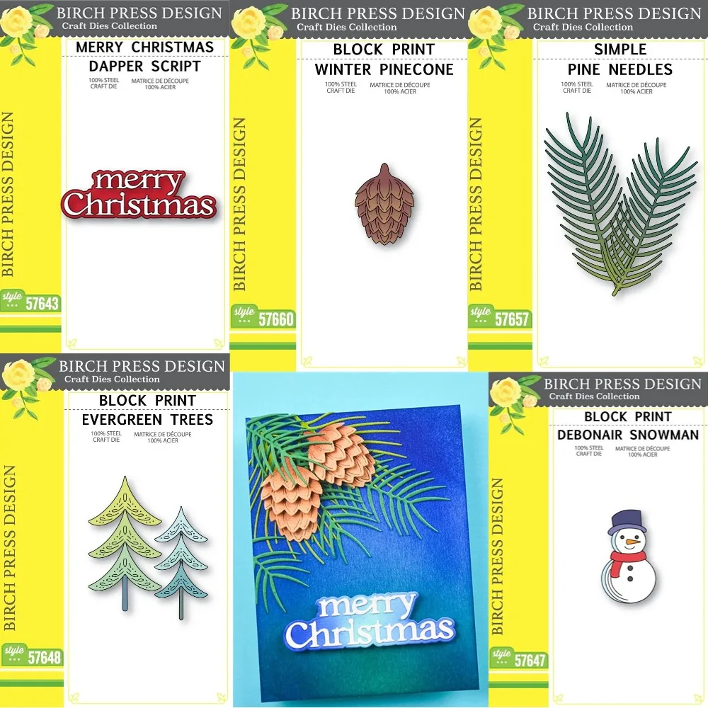 

pinecone Block Print Winter Pinecone 2025 New Metal Cutting Dies For DIY Scrapbooking Crafts Maker Photo Album Template Handmade