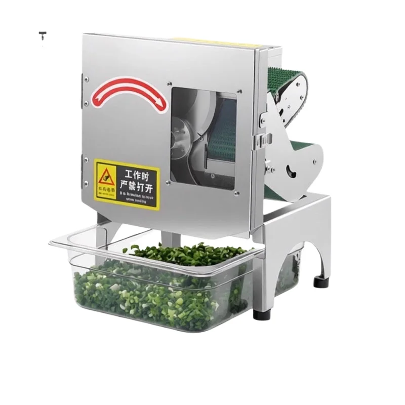 Commercial Electric Scallion Chopper Multifunctional Vegetable Cutter Vegetable Slicer 150kg/h for Restaurant Kitchen Food Prep view 3