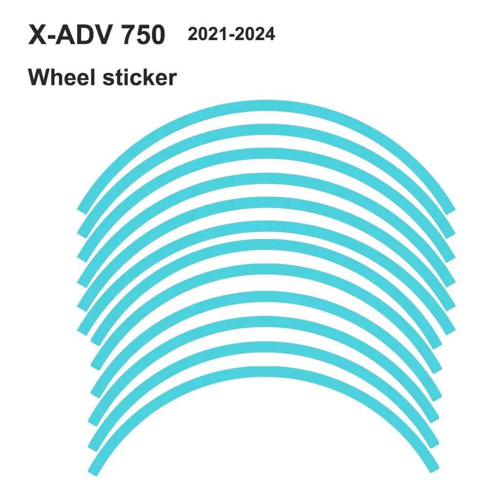 X-ADV750 For Honda X-ADV 750 X Adventure Reflective Motorcycle Wheel Sticker 17″15″ Rim Decal Stripe Tape Accessories Waterproof