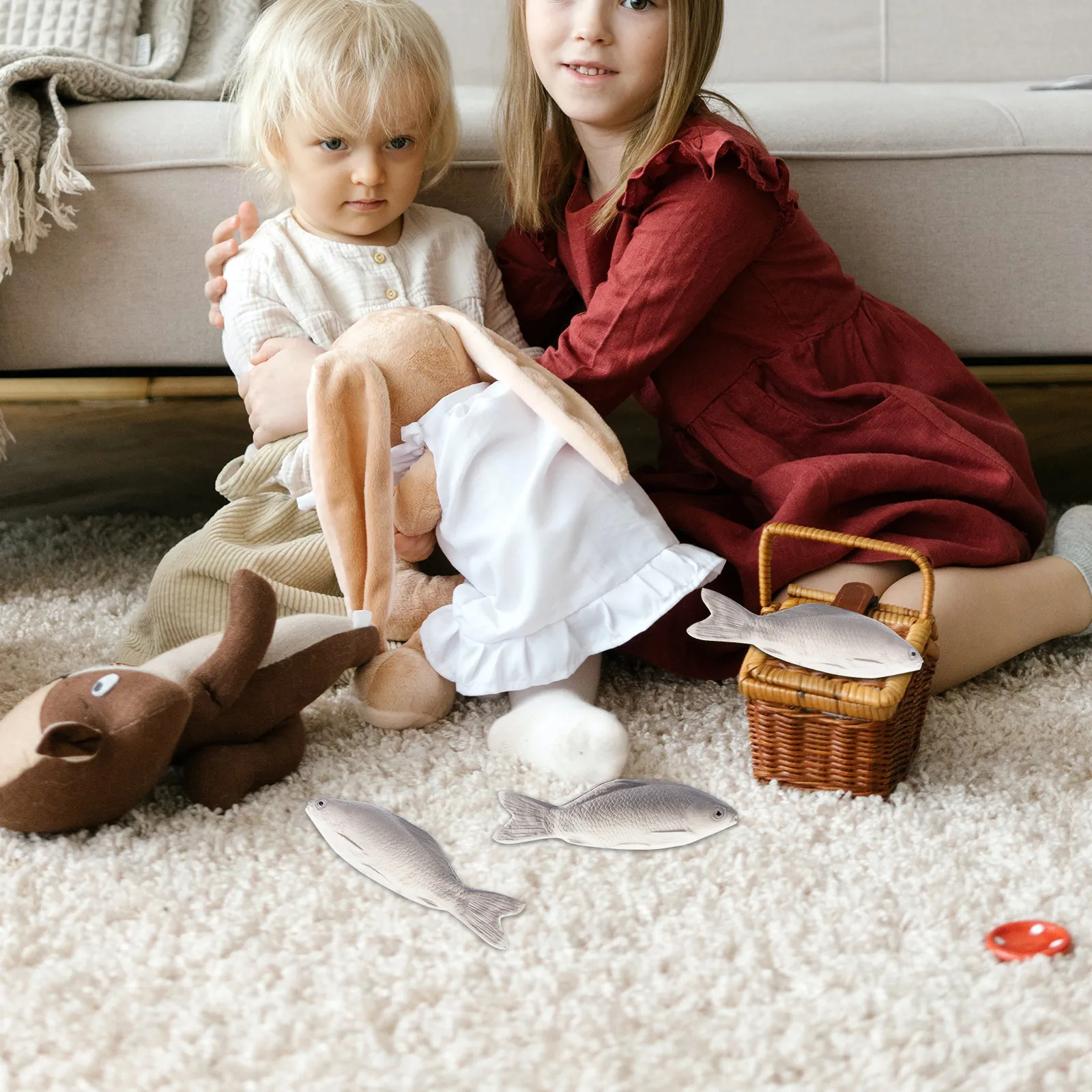 

Набор из 3-х премиальных игрушек-имитаций рыб с привлекательным дизайном для раннего развития и изучения морских животных, для дома и офиса