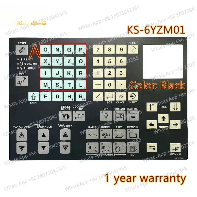 

windows95 Machining center KS-6YZM01 Lathe KS-6YZL01B Membrane Keypad Button Keyboard Film