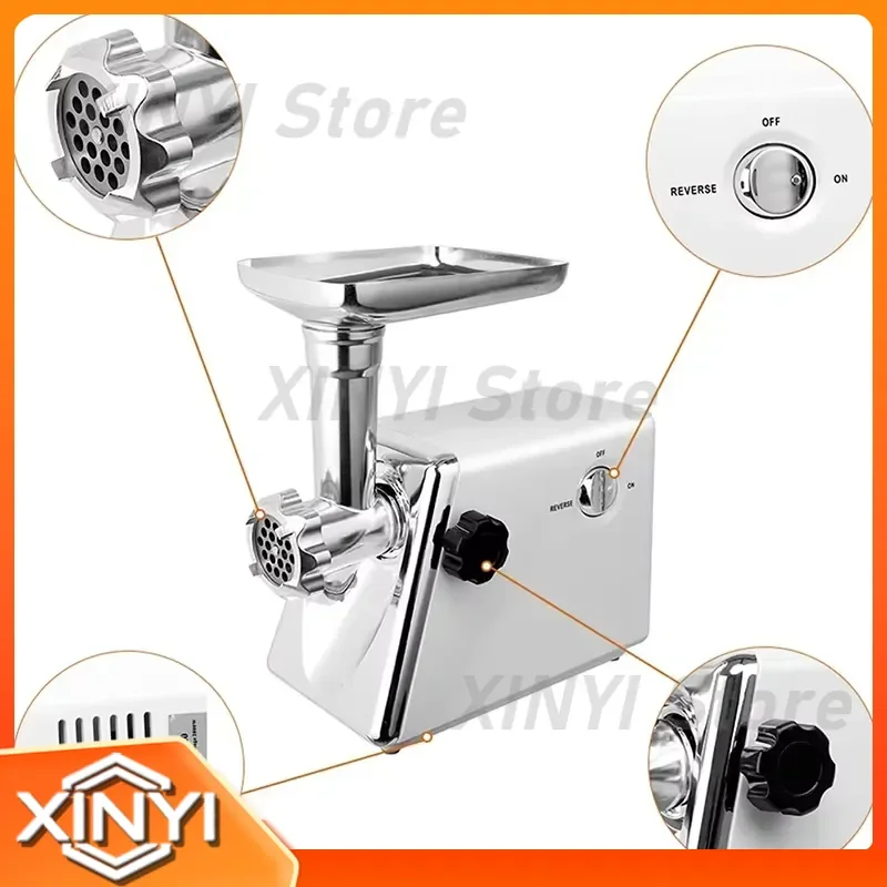 for MGA-120 Household Meat Grinder 300W Multi-function Electric Sausage Filler Stainless Steel Minced Meat Pepper Grinding