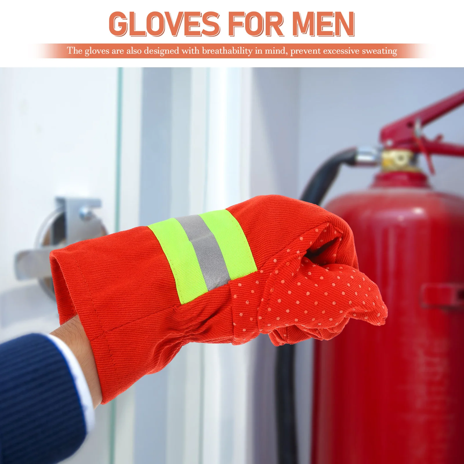 

Gloves Flame Retardant Protective Fire Safety for Men Water Proof Firefighter Anti-heat Firefighting Resistant and Women