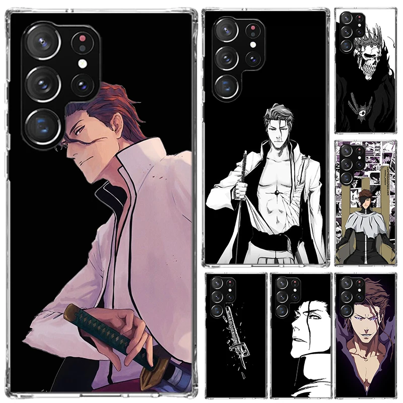 Bleach Aizen Sousuke Phone Case for Samsung Galaxy S26 S24 S23 Ultra S25 Edge S22 S21 Plus S20 FE + Soft Print Shell Funda Galax