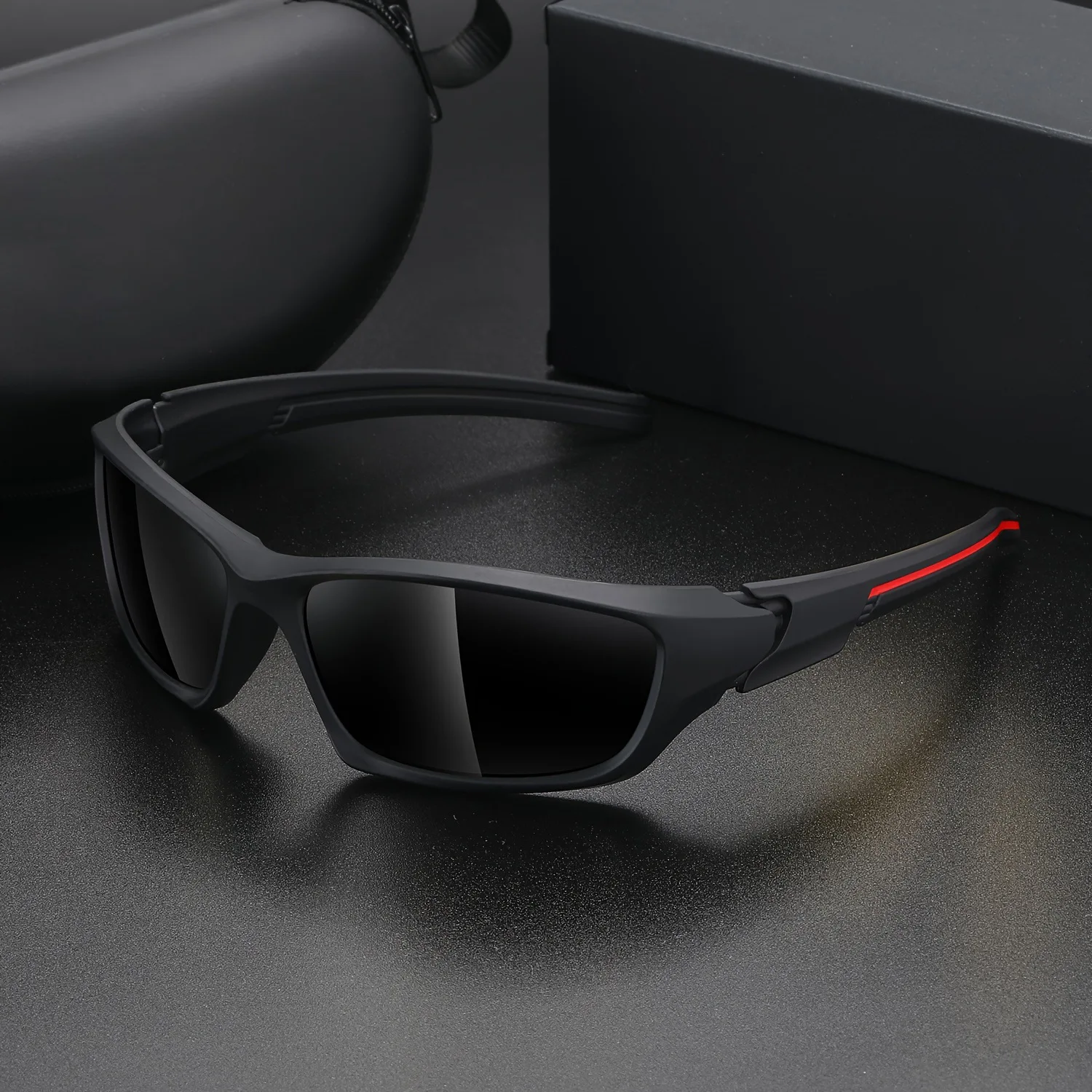 3 قطع نظارات شمسية عصرية رياضية للرجال خفيفة الوزن للرؤية الليلية للرجال ظلال لركوب الدراجات والقيادة والصيد نظارة شمسية عصرية بمرآة