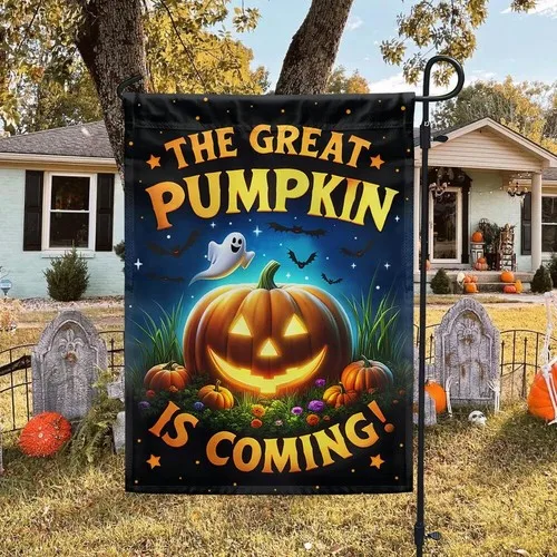 Halloween Flag The Great Pumpkin Is Coming Flag Graden Flag UUI GGX