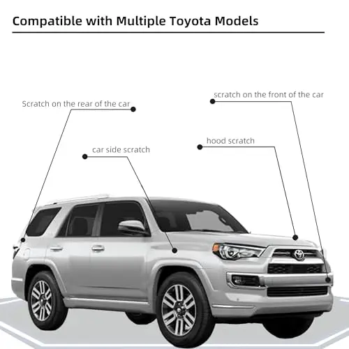 Pewter Metallic(1D4) Car Paint Touch Up Pen Compatible with Toyota,Automotive Scratch Remover for Nicks&Chips Repair