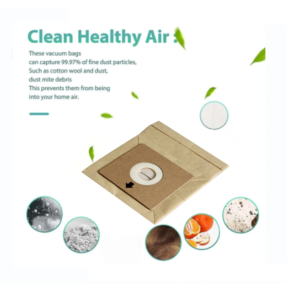 Sacs à poussière pour aspirateur Philips Sharp Samsung Pensonic, pièces de rechange, sac à ordures, 10 pièces