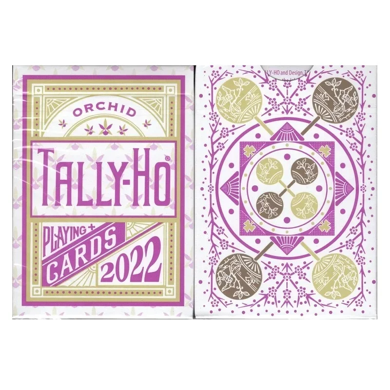 Tally-Ho Orchid Playing Cards Deck Magic Card Games Magic Tricks