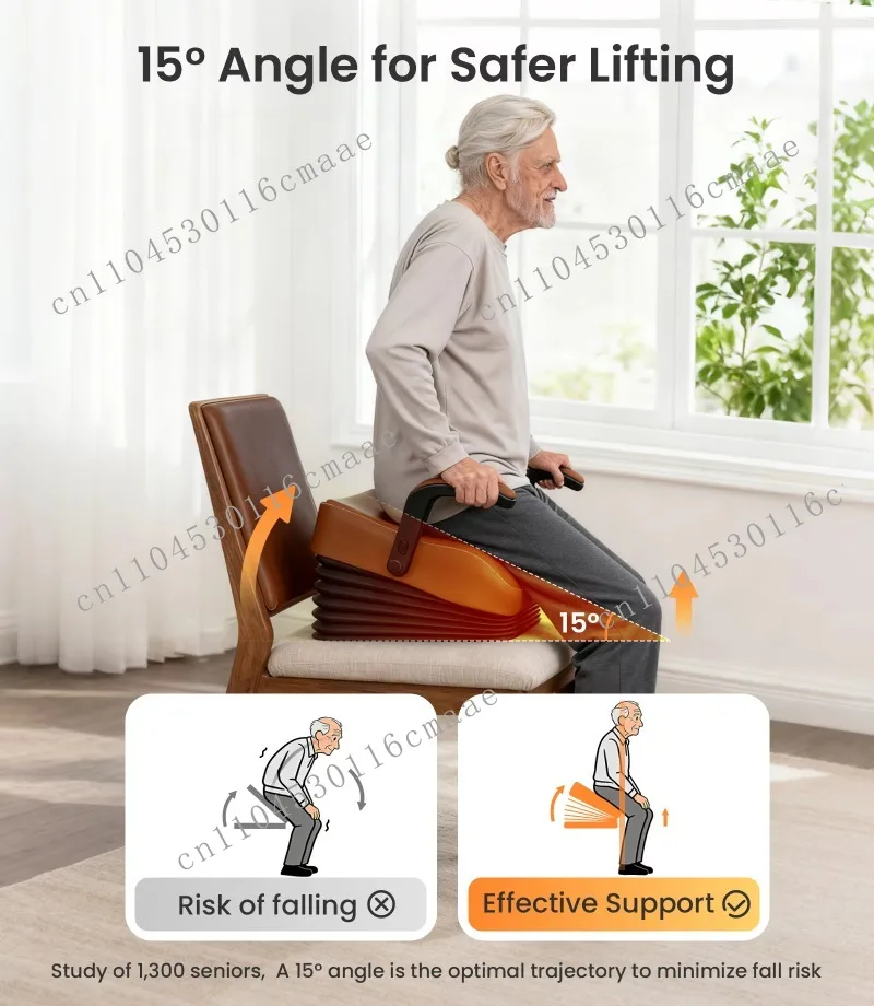 Electric Seat Lift Assist Portable Power Chair Lift Cushion for Seniors 330lbs Capacity Medical Stand Assist Device with Remote