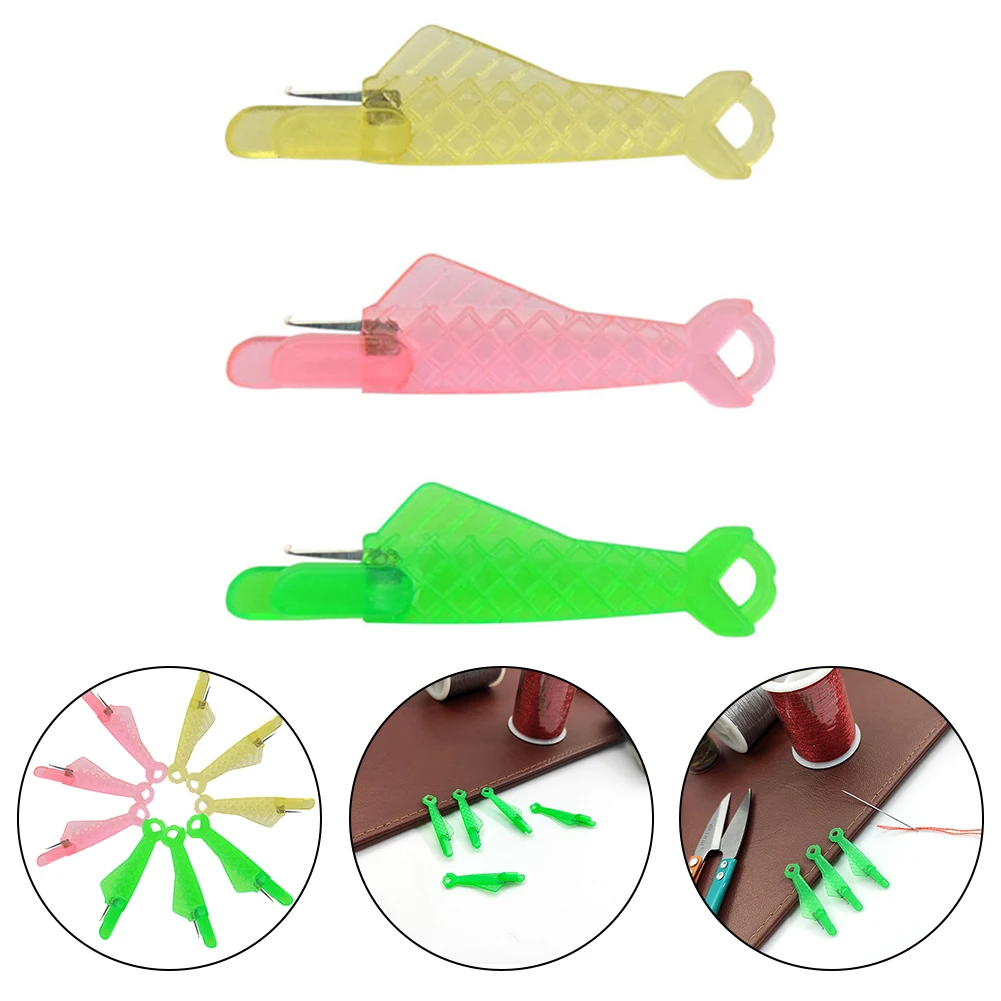 Sewing Tools Needle Threader Craft DIY Elderly Household Insertion Tool Mini Sewing Machine Plastic Small Fish