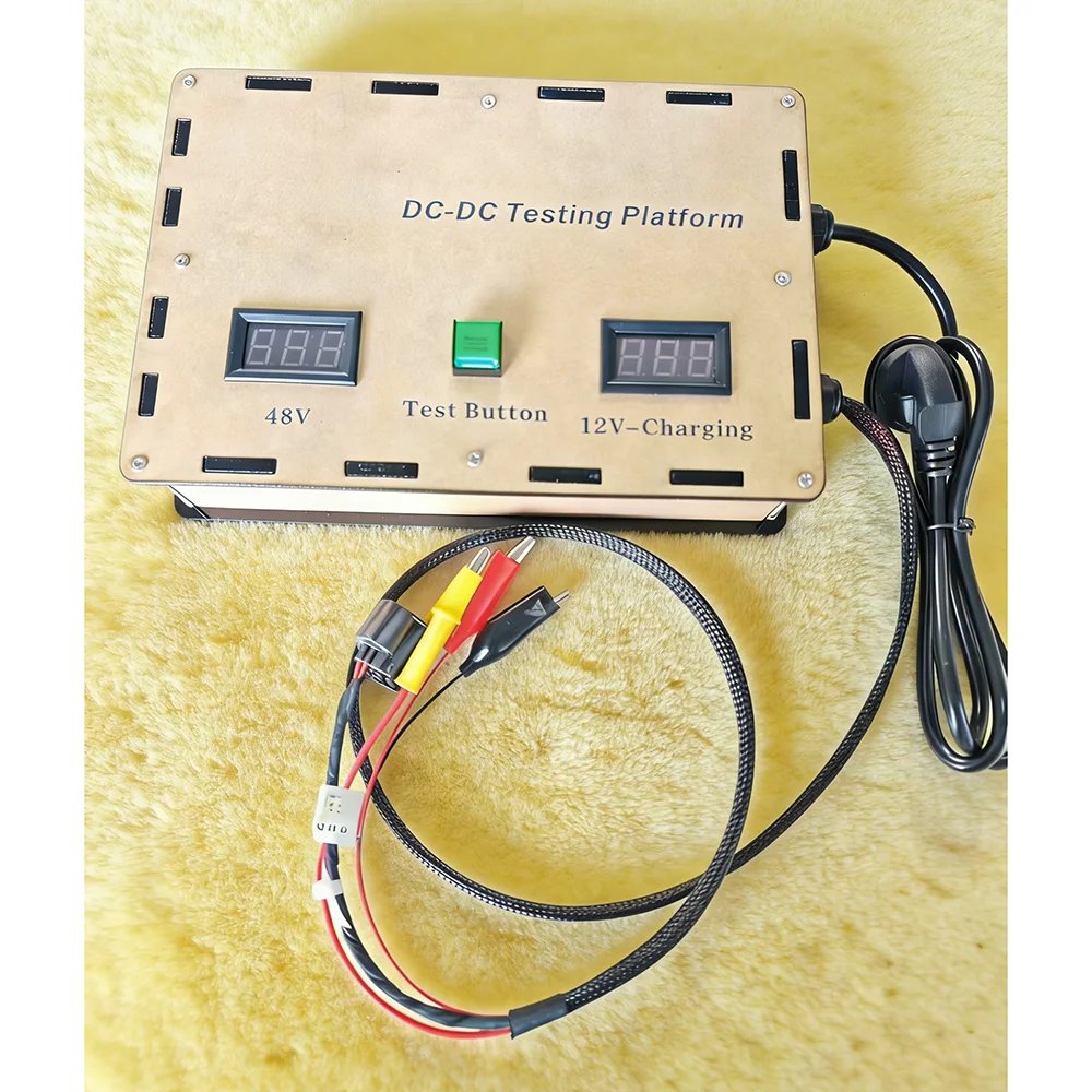 Test platform for Land Rover Jaguar DC-DC with 48V Clip 12V Clip GND Clip