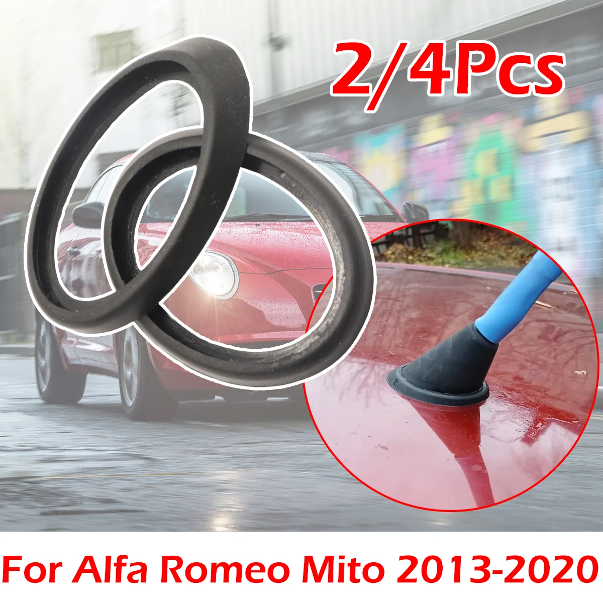

For Alfa Romeo 147 156 159 Giulietta Car Sting Aerial Antenna Base Gasket Seal Roof Pad rubber Car Radio seal Ring Accessories
