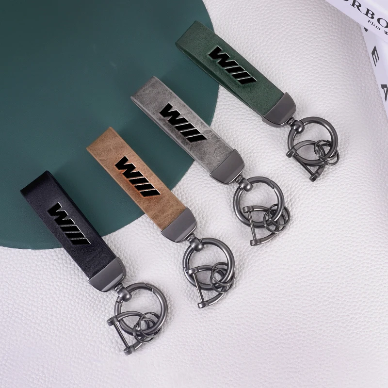 Leather Car Keychain Ring Pendant Keyring For BMW M X1 X2 X3 X5 X6 E46 E39 E90 E36E60 E34 E30 F30 G20 Auto Styling Accessories view 2