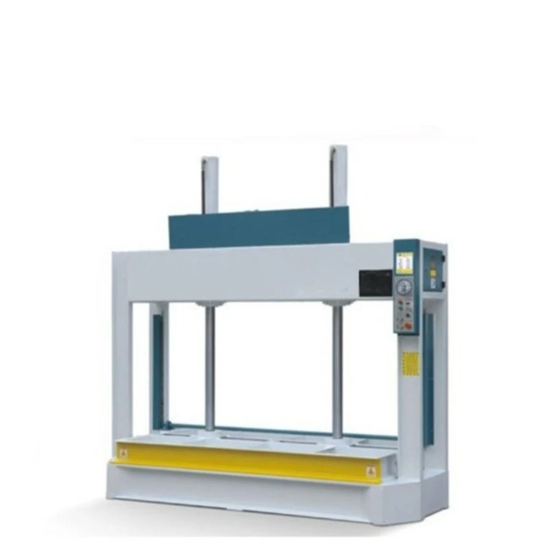 Woodworking cold press, double station hydraulic press machine, wooden door plate leveling and setting machine