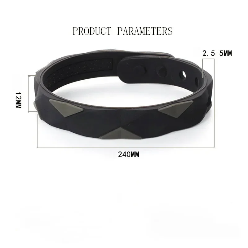 Anti Static Bracelet Negative Ion Basketball Energy Balance Men and Women Waterproof Silicone Lovers Bracelet Anti Fatigue