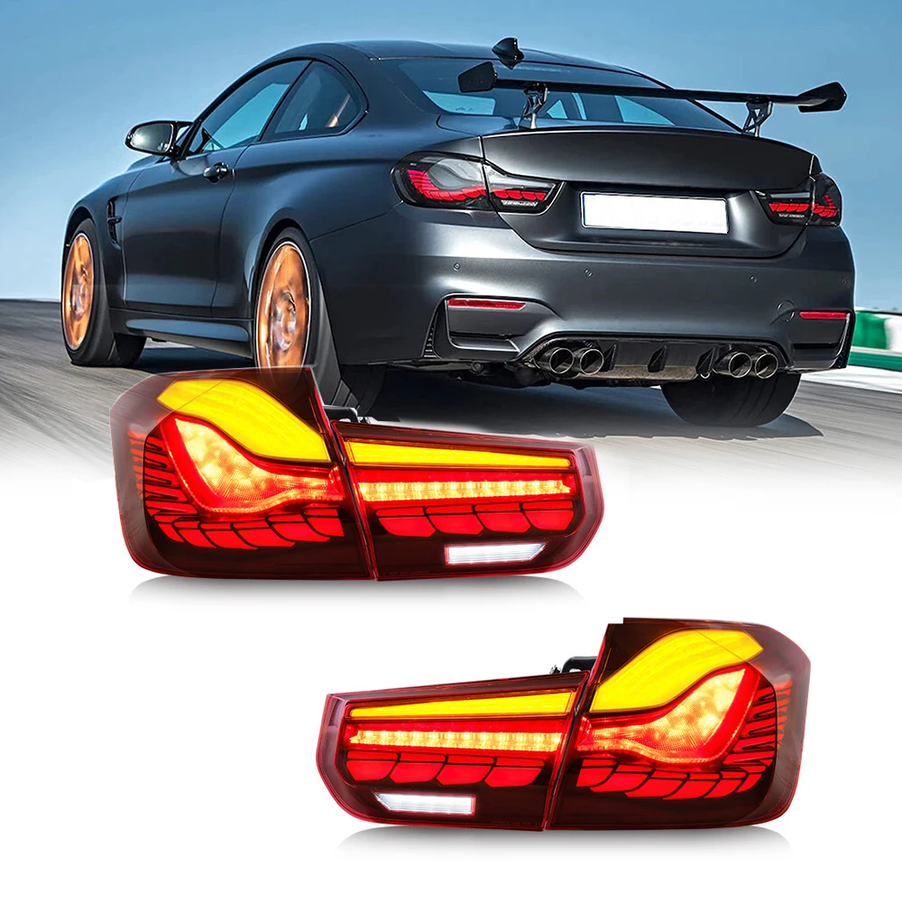 

2pcs OLED Tail Lights For BMW 3 Series M4 F30 F35 2013-2018 Turn Signal Lamp Brake Light