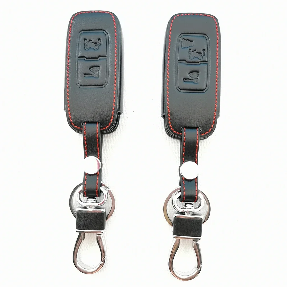 Genuine Leather Motor Key Cover Case for HONDA PCX160 SH350 SH300 Xadv750 NS110R VISION 3 Buttons Key Holder Keychain