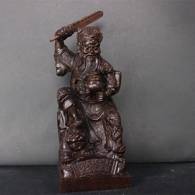 

Hand-Cast Premium Metal Zhao Gongming Statue - 7.9" Traditional God of Wealth Figurine for Feng Shui Home Decor Living Room