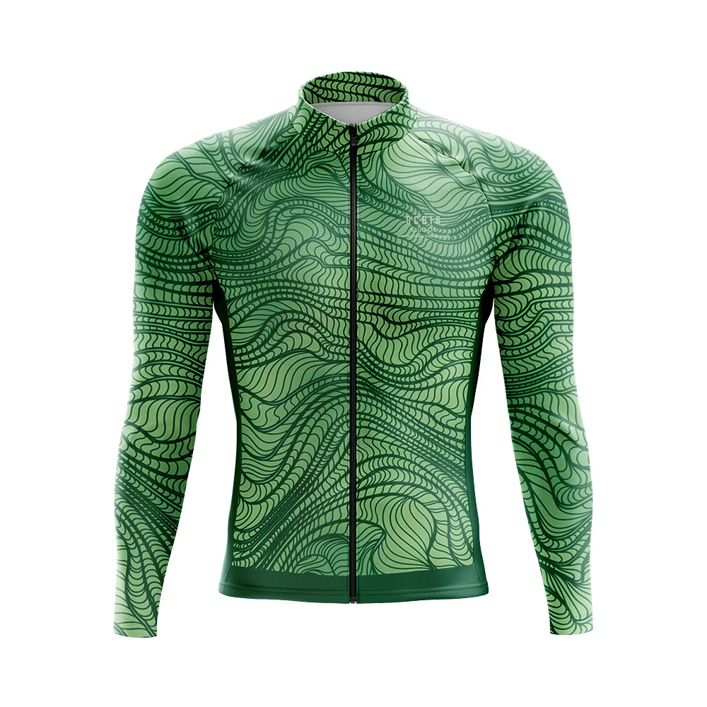 Thermal Fleece Cycling Jackets for Men, Long Sleeve, Warm Motocross Bike Jerseys, Pro Bicycle Clothes, Winter