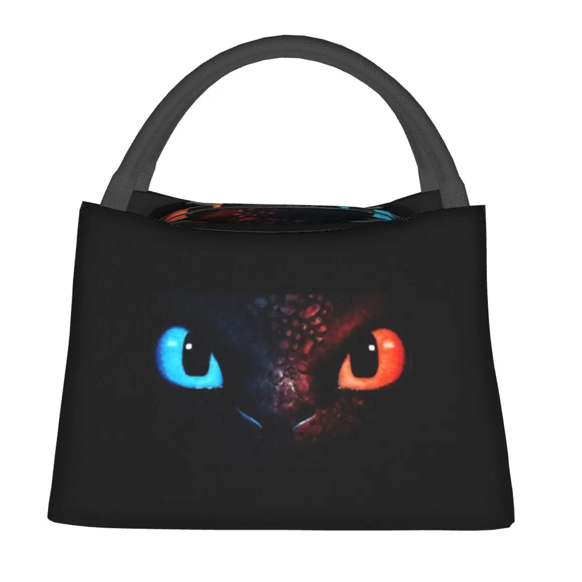 Toothless Mask Lunch Bags Insulated Bento Box Resuable Lunch Tote Picnic Bags Cooler Thermal Bag for Woman Student Work