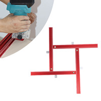 Parallel Guide Rail System Adjustable Aluminum Alloy Saw Track Set Guide Rail Bracket Auxiliary Tools for Woodworking 600mm