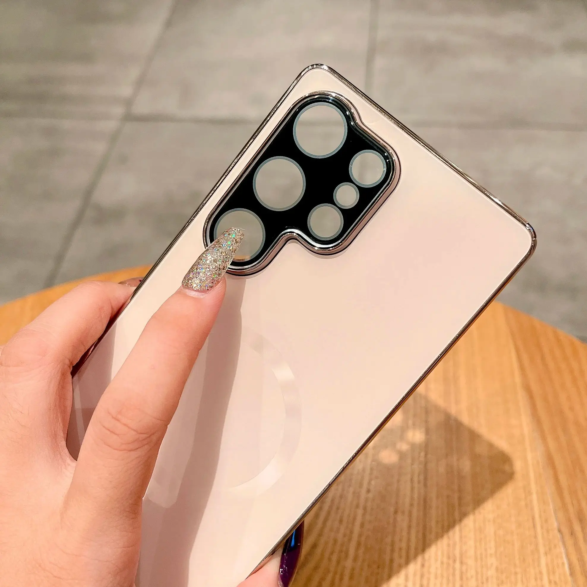 عدسة زجاجية حماية AG ماتي المغناطيسي ل Magsafe جراب هاتف لسامسونج S25 S24 S23 S22 الترا شحن لاسلكي غطاء بلوري #2