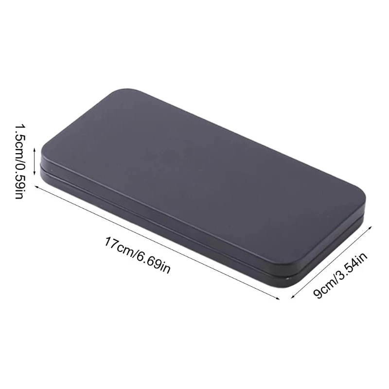 Paper Money Holder Tinplate Currency Tray Small Metal Cash Storage Box Convenient Money Protector Case Medicine Organization