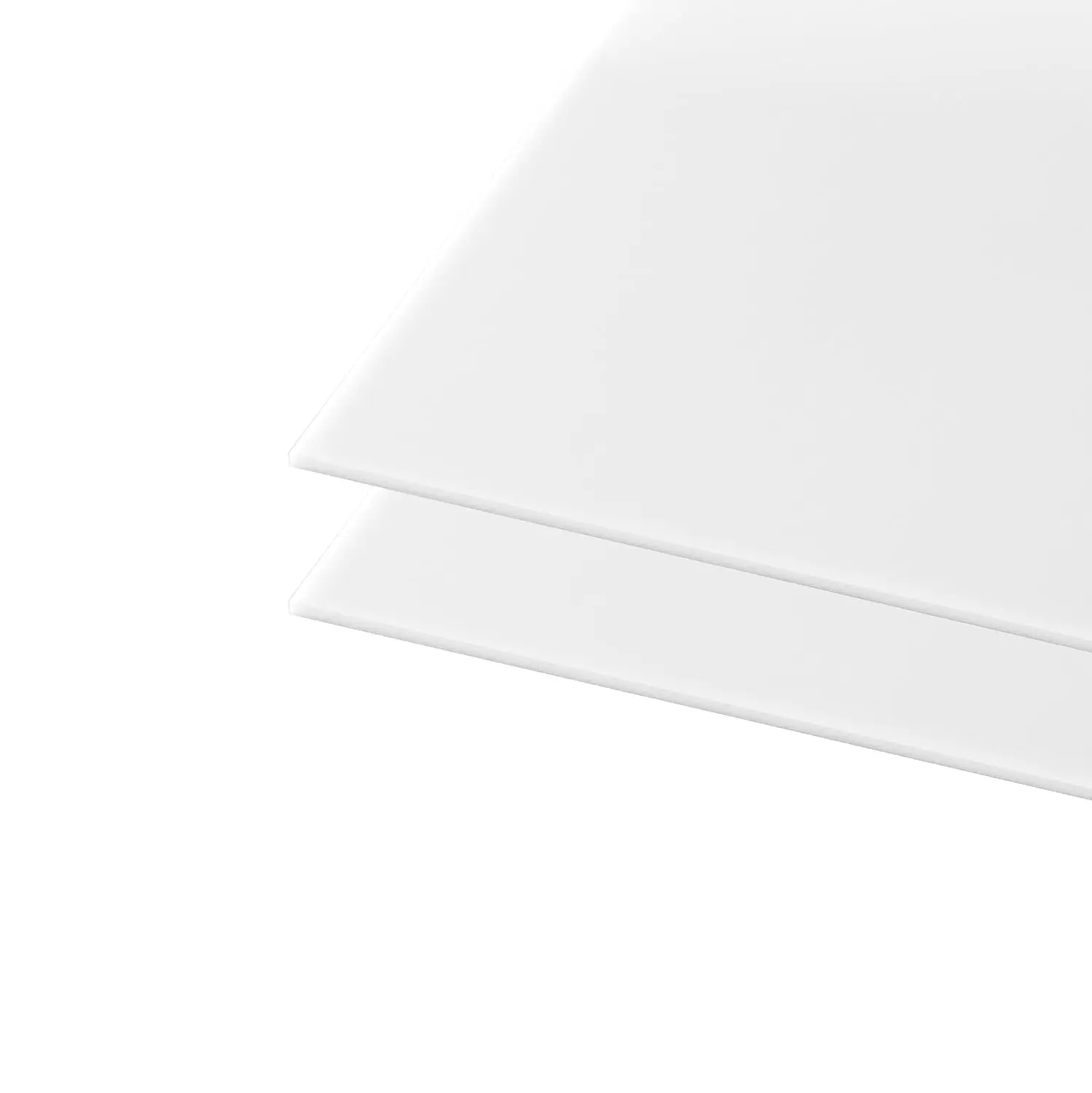 White Acrylic Sheet 4×6in 8×12in Thick 3mm Cast Plexiglass Panel Plastic Board for Craft Project, Laser Cutting, Engraving, 2Pcs