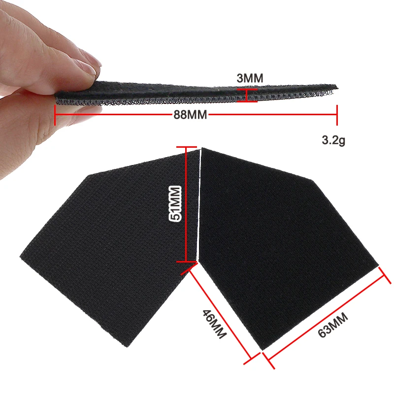 2 Pcs Triangular and Shaped Hook&Loop Interface Pad Power Tool Parts for Polishing Grinding Sanding