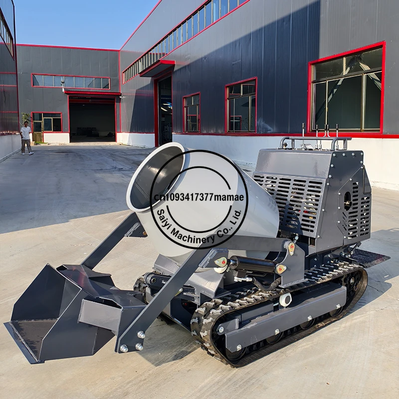 Customized Diesel Engine Fully Hydraulic System Mini Concrete Mixer With Crawler Self-loading Small Dump Truck For Sale