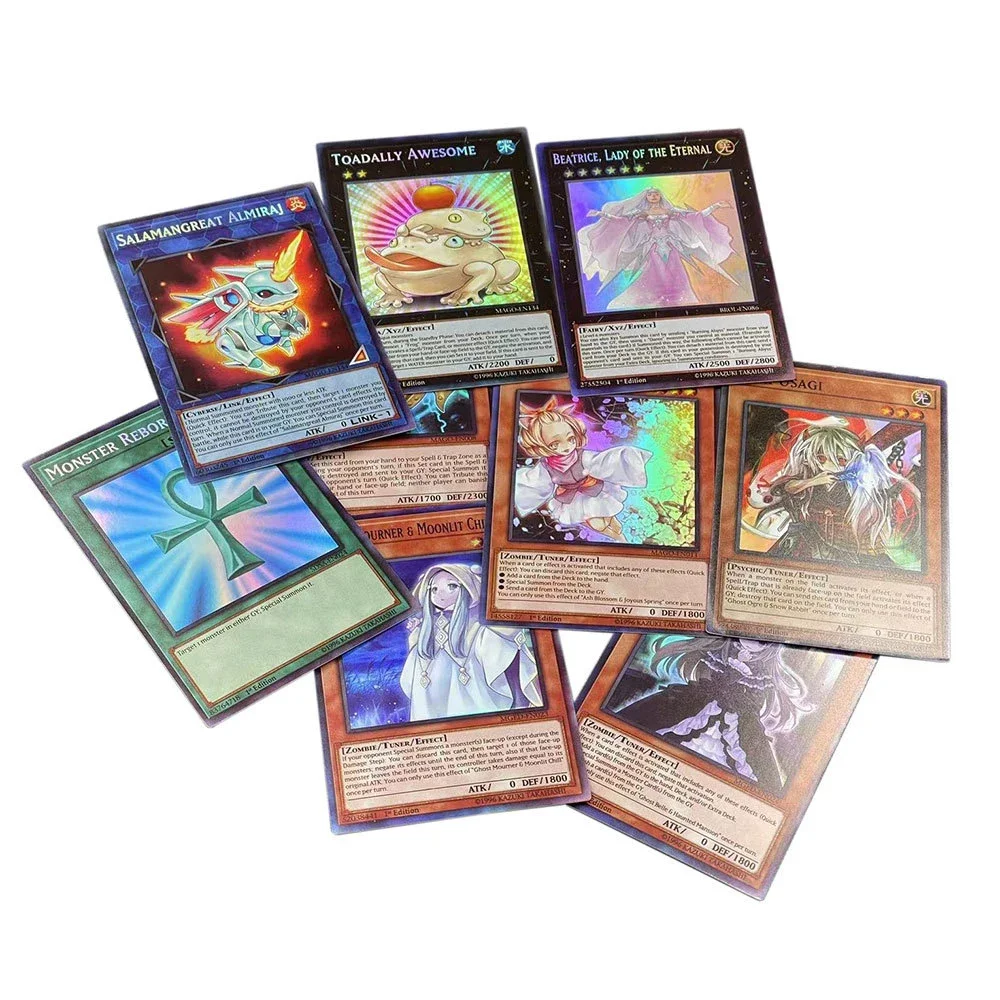 Yu Gi Oh Yugi Muto Iron Box Glass Broken Flash English Version Blue Eyes White Dragon Black Mage Dark Archmage Collection Card