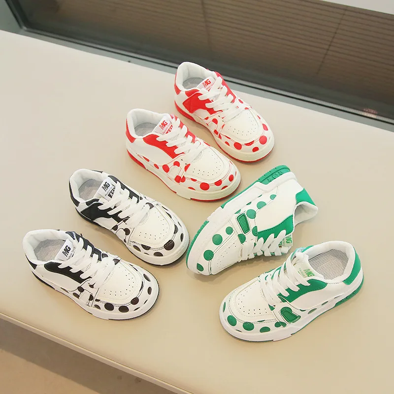 Baby Girl Shoe Leather Soft Sole Toddler Boy Shoe Board Shoe Lace Up Casual Sneaker Korean Version Tenis De Mujer Zapatilla Niño