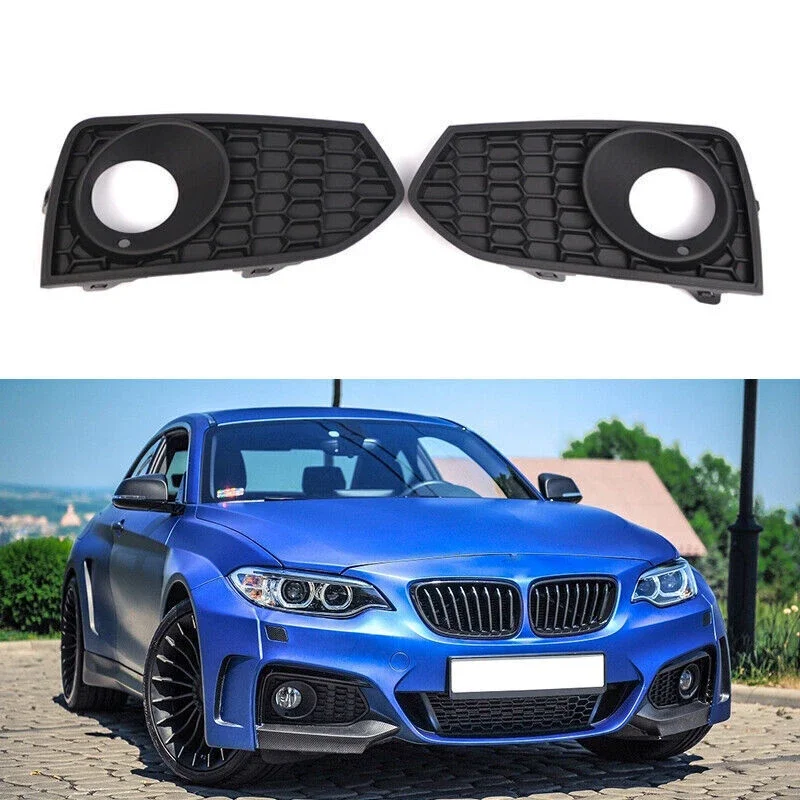 

Для BMW F22 F23 M Sport 2012-2017 51118055319 51118055320 Сотовая сетка переднего бампера, противотуманные фары, решетки ламп