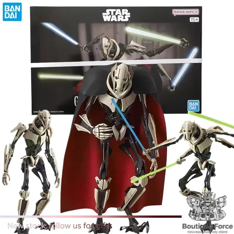 Figura de Acción de General Grievous de Star Wars de Bandai, Escala 1/12, Modelo Coleccionable de PVC con Pintura Detallada y Articulada