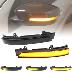 For VW Passat B7 Polo UP Golf GOL Saveiro Voyage CrossFox SpaceFox FOX LED Side Mirror Lamp Rearview Dynamic Turn Signal Lights