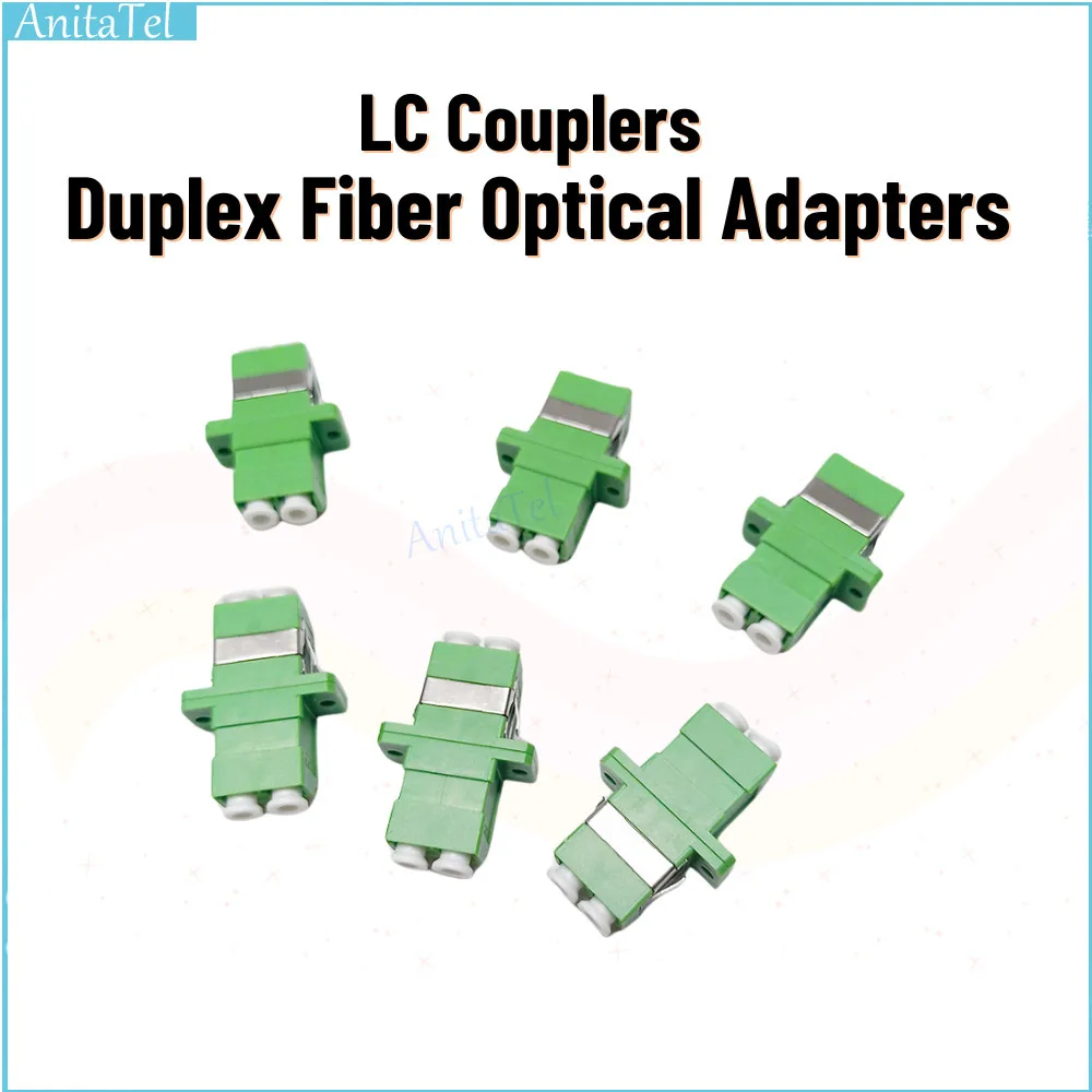 Coupler Optical Connector LC APC-LC APC Adapter Duplex Mode Fiber Optic Connectors