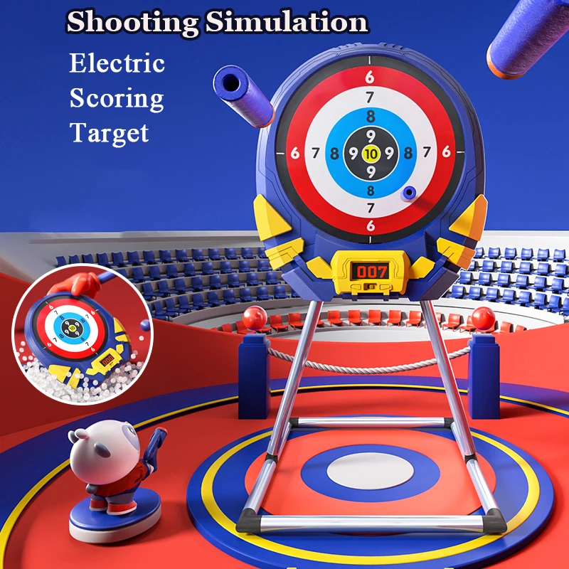 Electronic Shooting Target Auto Scoring Target Child Funny Shooting Training With Light Toys Family Party Desk Game Accessories