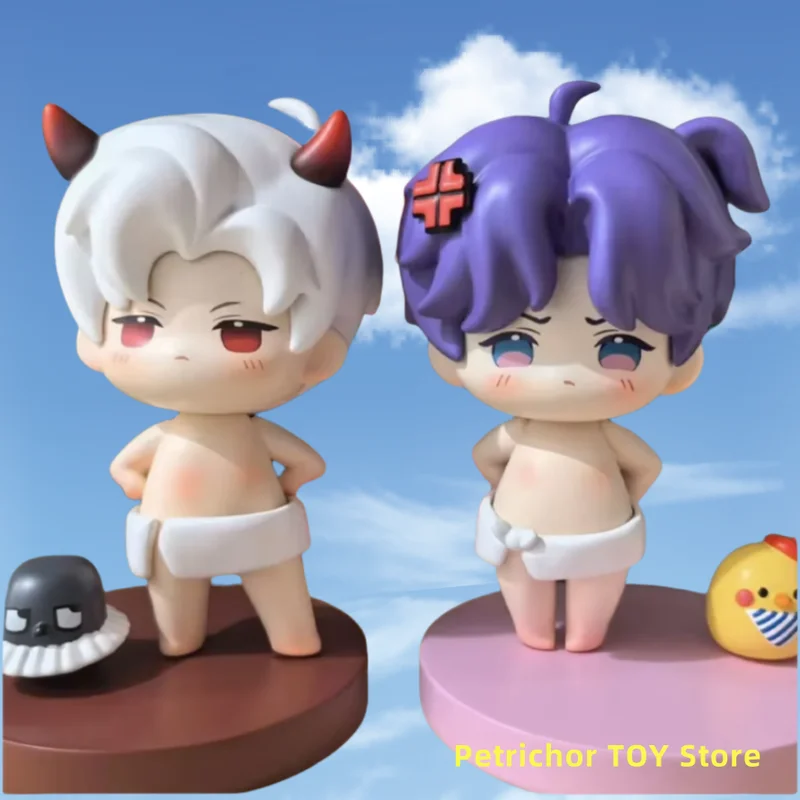 

In Stock Love And Deepspace Anime Figure Bath Towel Series Sylus Rafayel Zayne Xavier Cute Pvc Model Collection Gifts