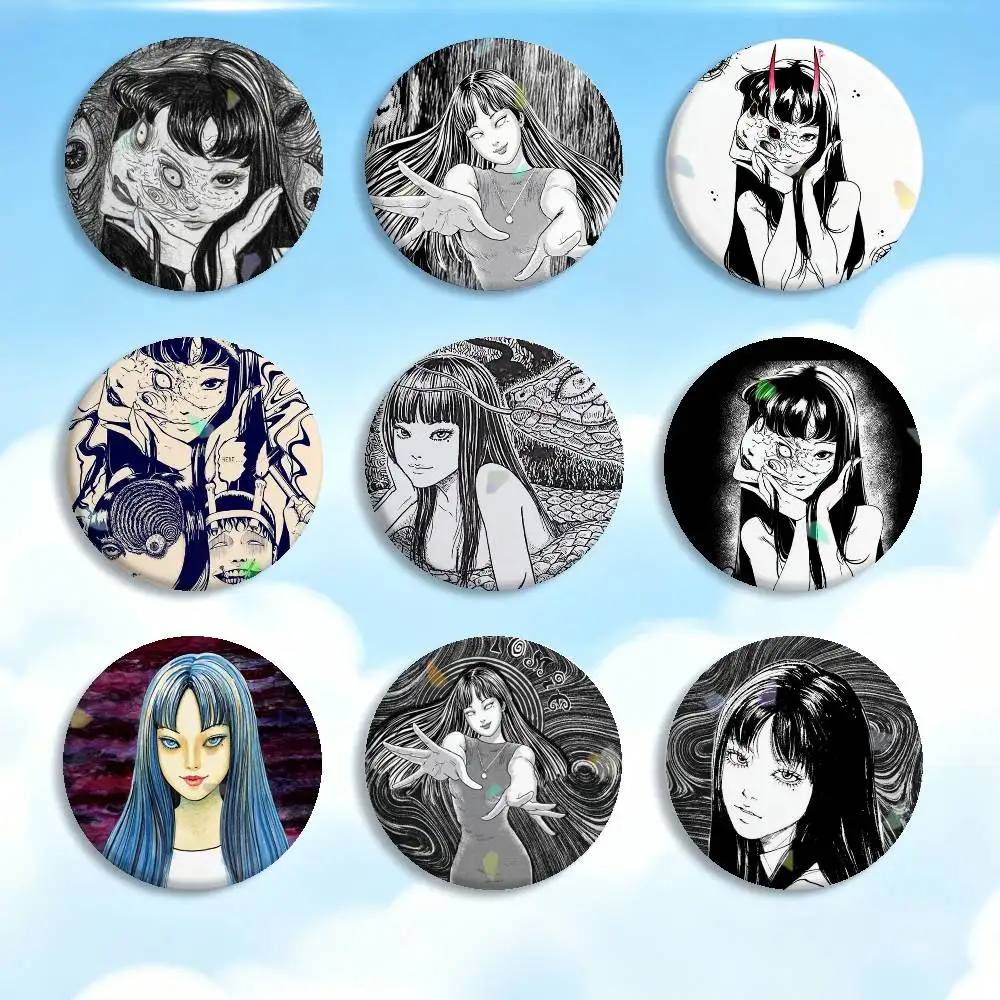 

terror T-Tomie J-Junji Ito Badges Creative Tinplate Button PinsBrooch Badge Clothes Backpack